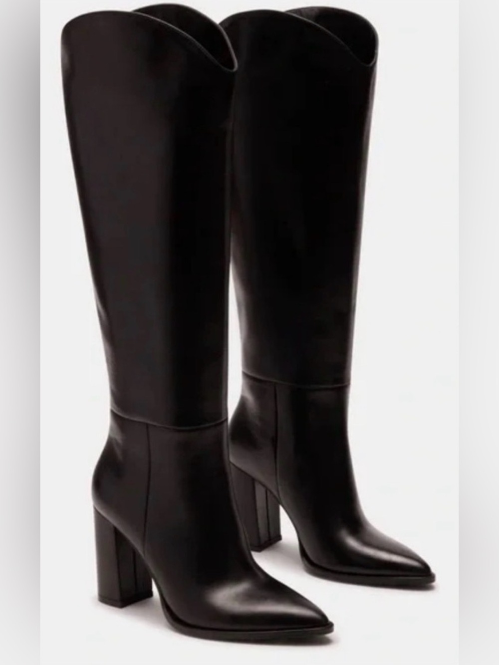 Steve Madden Bixby Black Pointed-Toe Over-the-Knee Boots